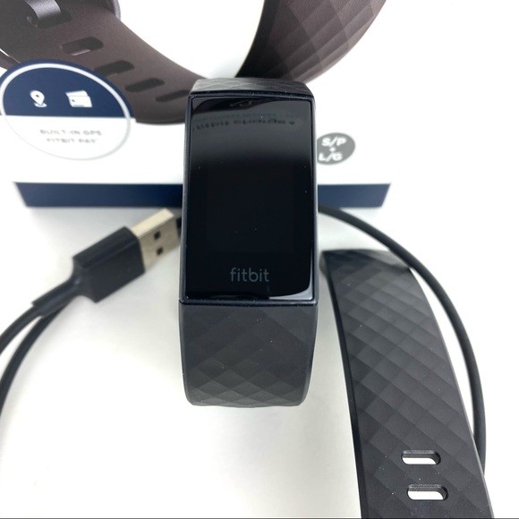 FitBit Charge 4 Fitness Tracker & GPS Smart Watch Pedometer Black Bands S & L - Picture 5 of 12